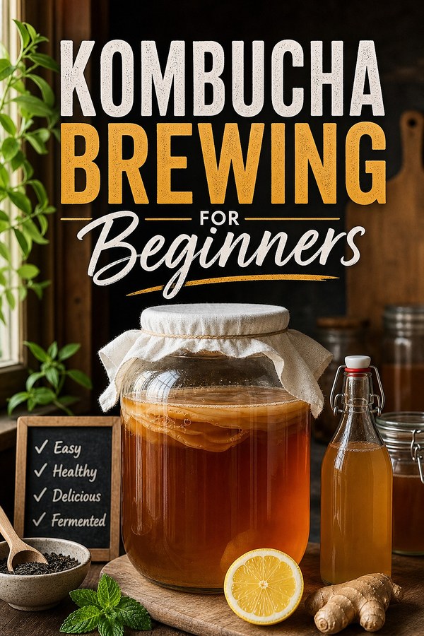 Kombucha Brewing for Beginners cover